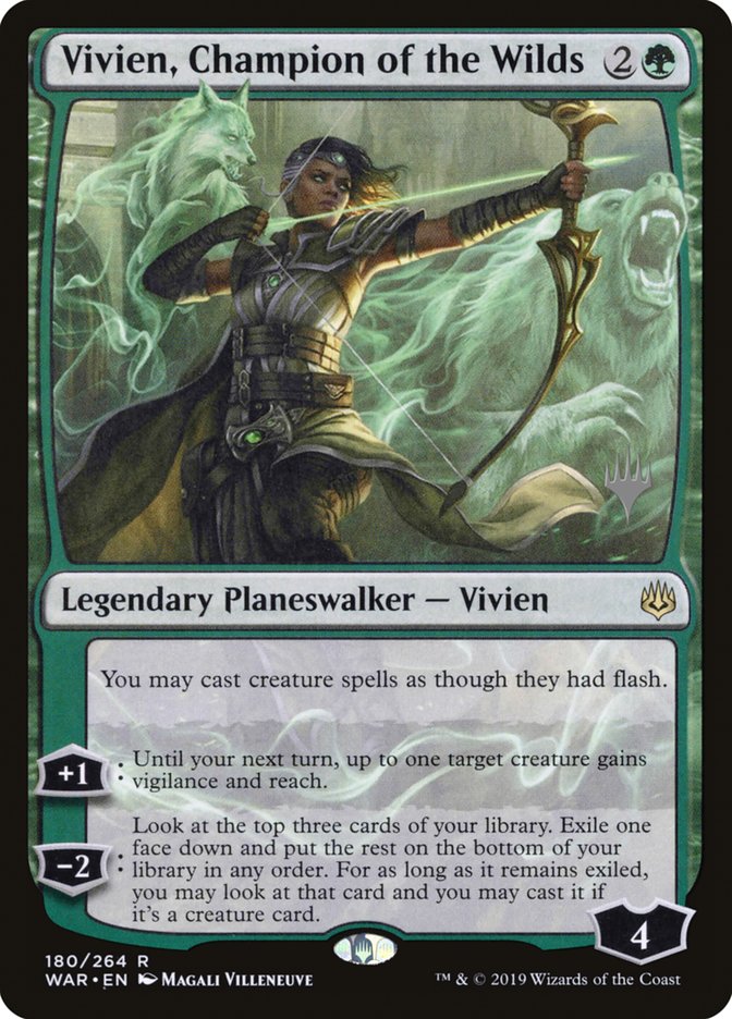 Vivien, Champion of the Wilds (Promo Pack) [War of the Spark Promos] | Golgari Games