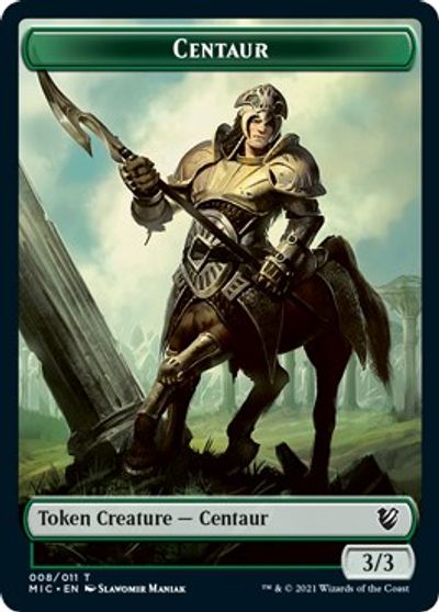 Centaur // Wolf Double-sided Token [Innistrad: Midnight Hunt Commander] | Golgari Games