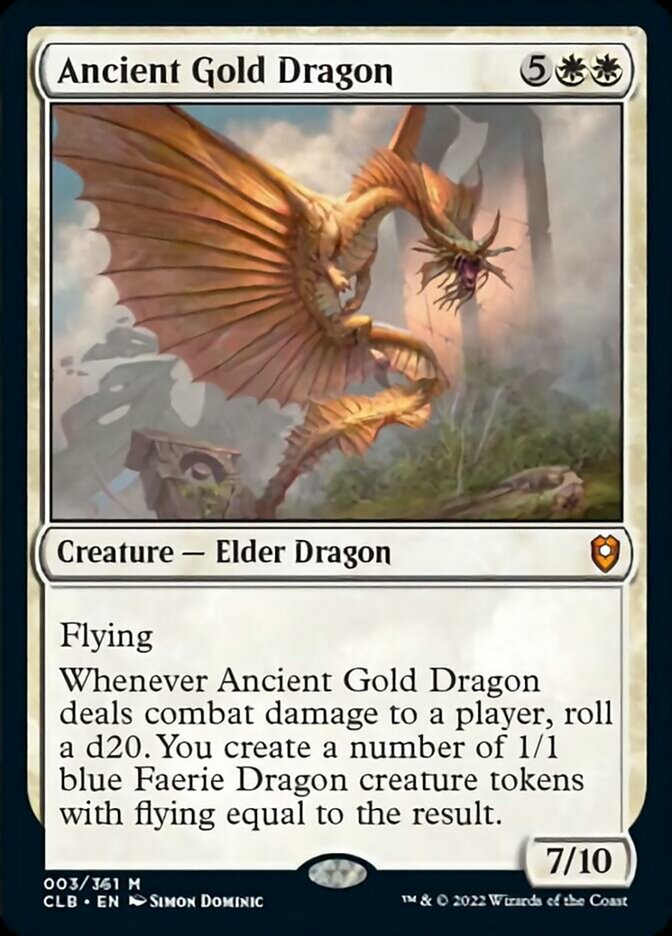 Ancient Gold Dragon [Commander Legends: Battle for Baldur's Gate] | Golgari Games