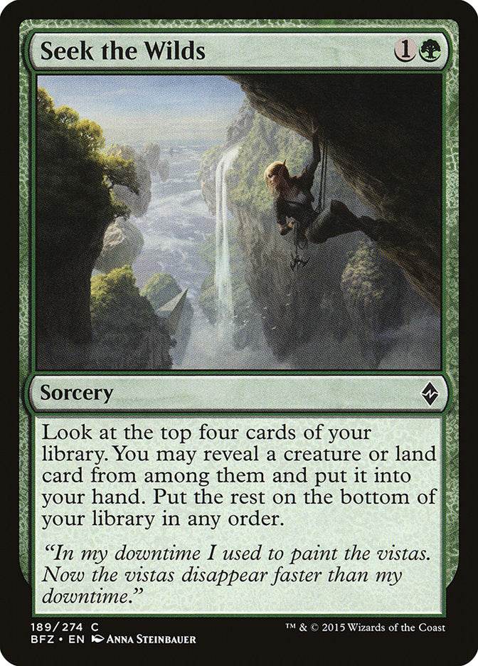Seek the Wilds [Battle for Zendikar] | Local Legends