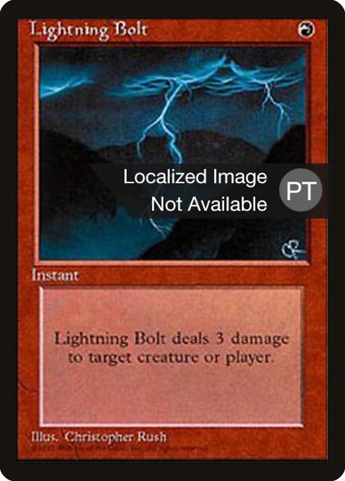 Lightning Bolt [Fourth Edition (Foreign Black Border)] | Local Legends