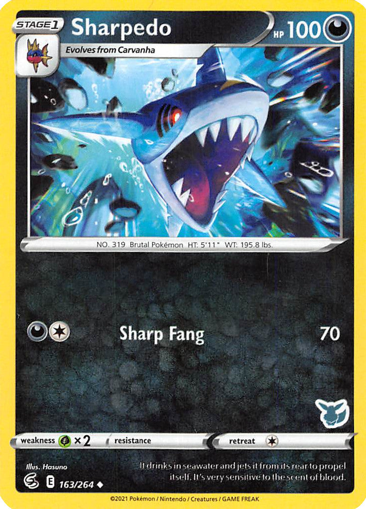 Sharpedo (163/264) (Eevee Deck) [Battle Academy 2022] | Golgari Games