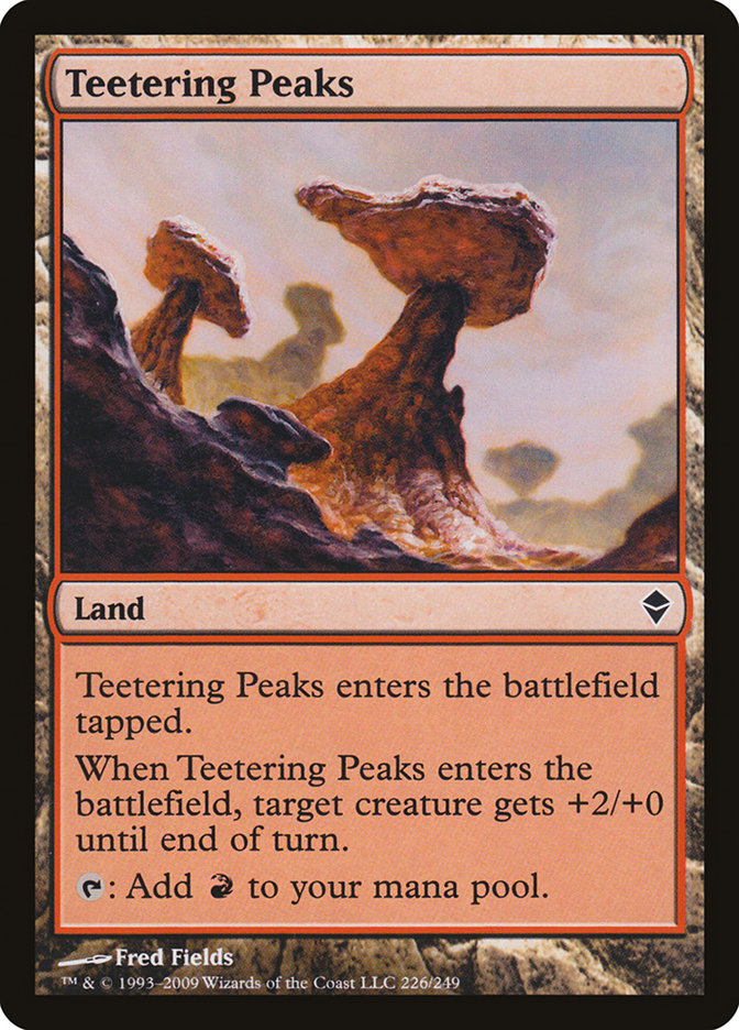 Teetering Peaks [Zendikar] | Golgari Games