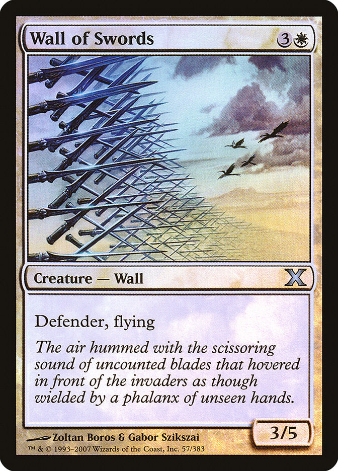 Wall of Swords (Premium Foil) [Tenth Edition] | Local Legends
