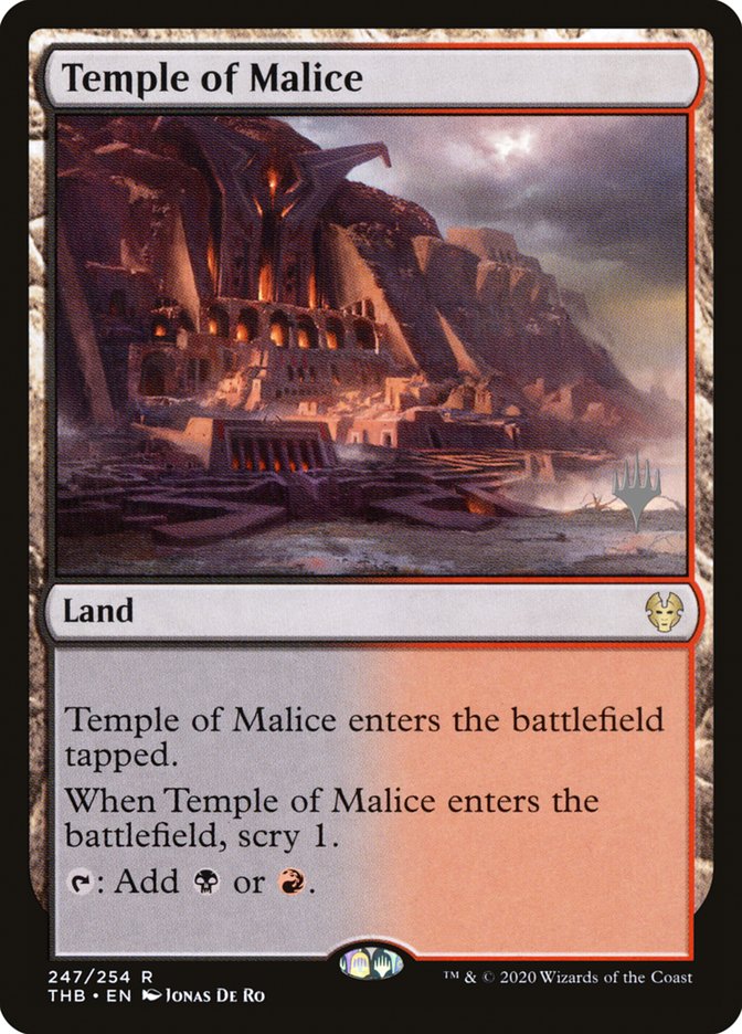 Temple of Malice (Promo Pack) [Theros Beyond Death Promos] | Local Legends