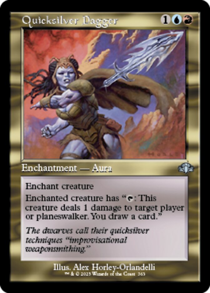 Quicksilver Dagger (Retro) [Dominaria Remastered] | Local Legends