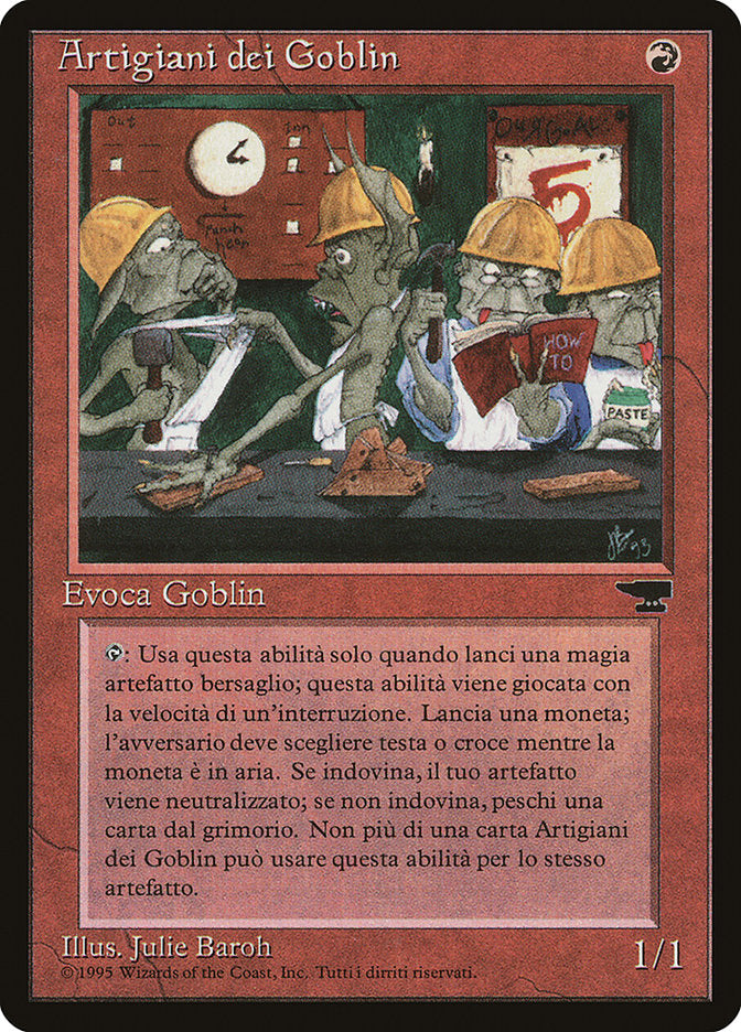 Goblin Artisans (Italian) - "Artigiani dei Goblin" [Rinascimento] | Golgari Games