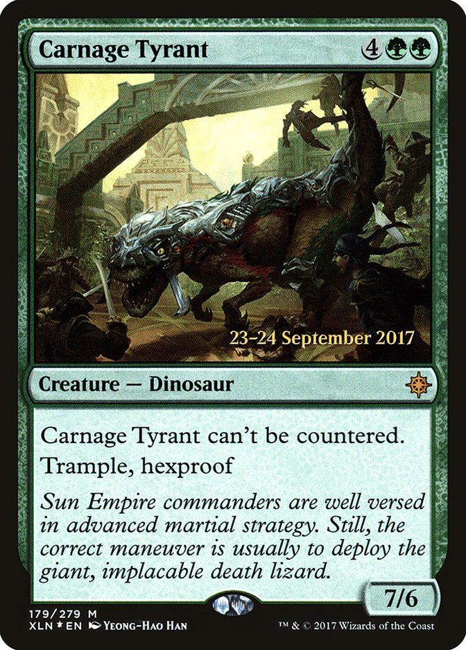 Carnage Tyrant [Ixalan Prerelease Promos] | Local Legends
