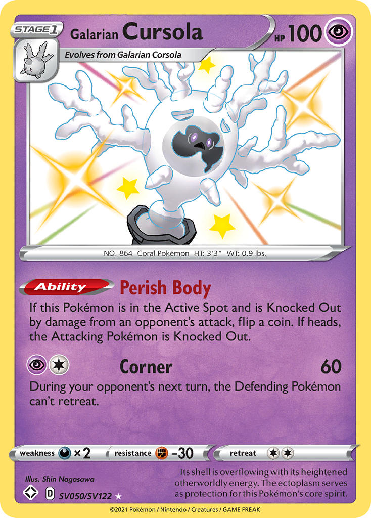 Galarian Cursola (SV050/SV122) [Sword & Shield: Shining Fates] | Local Legends