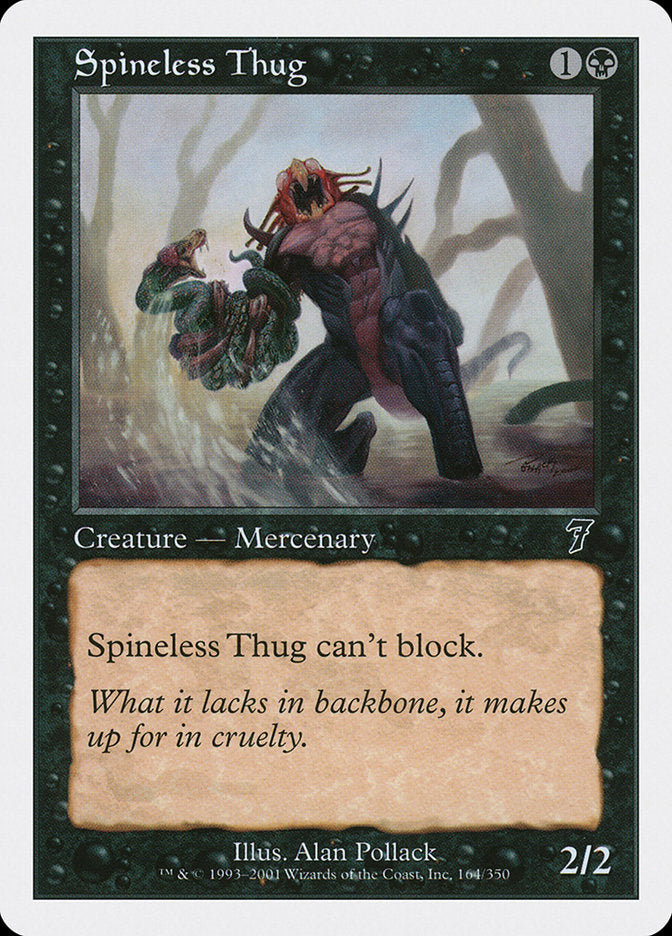 Spineless Thug [Seventh Edition] | Golgari Games