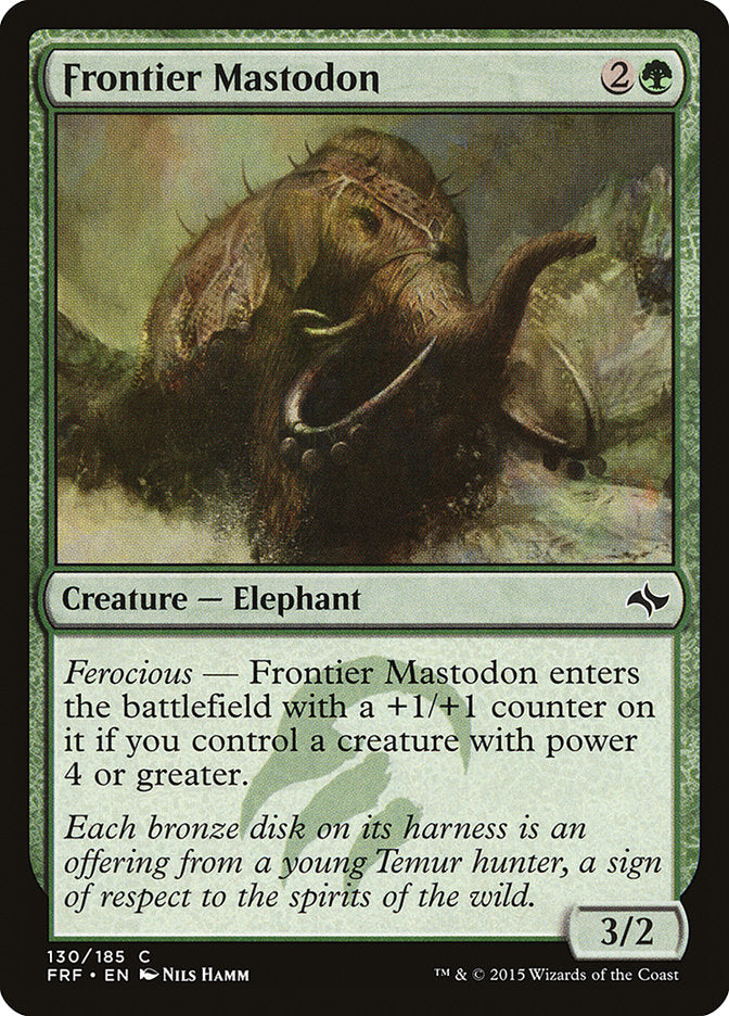 Frontier Mastodon [Fate Reforged] | Golgari Games