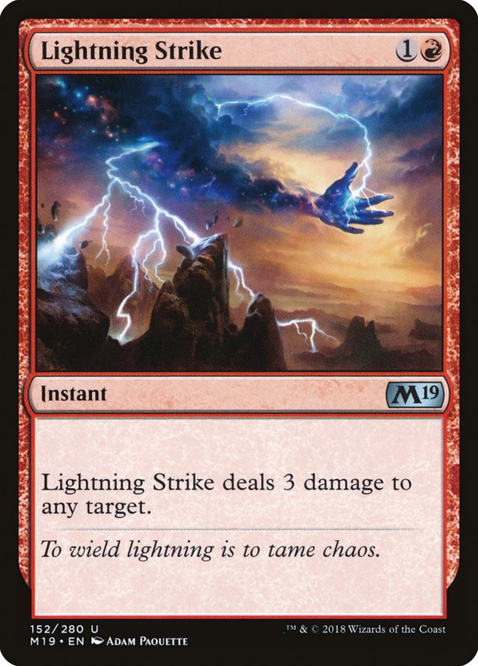 Lightning Strike [Core Set 2019] | Local Legends