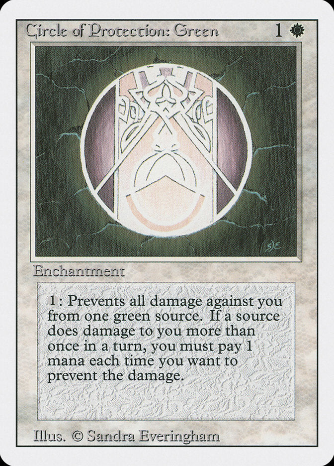 Circle of Protection: Green [Revised Edition] | Golgari Games