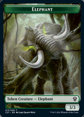 Frog Lizard // Elephant Token [Commander 2021 Tokens] | Golgari Games