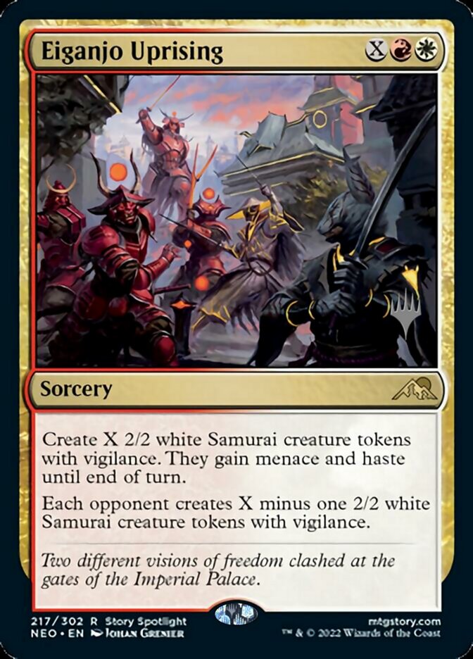 Eiganjo Uprising (Promo Pack) [Kamigawa: Neon Dynasty Promos] | Golgari Games