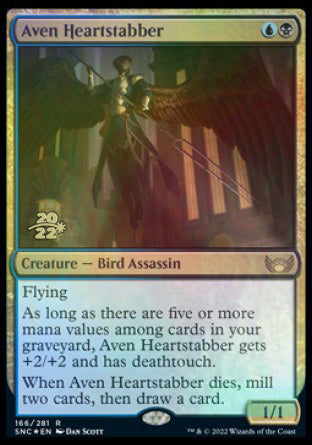 Aven Heartstabber [Streets of New Capenna Prerelease Promos] | Golgari Games