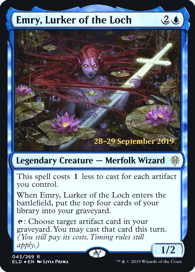 Emry, Lurker of the Loch [Throne of Eldraine Prerelease Promos] | Golgari Games