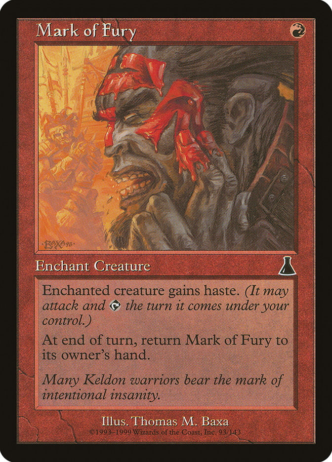 Mark of Fury [Urza's Destiny] | Golgari Games