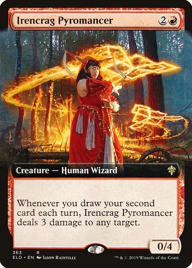 Irencrag Pyromancer (Extended Art) [Throne of Eldraine] | Local Legends
