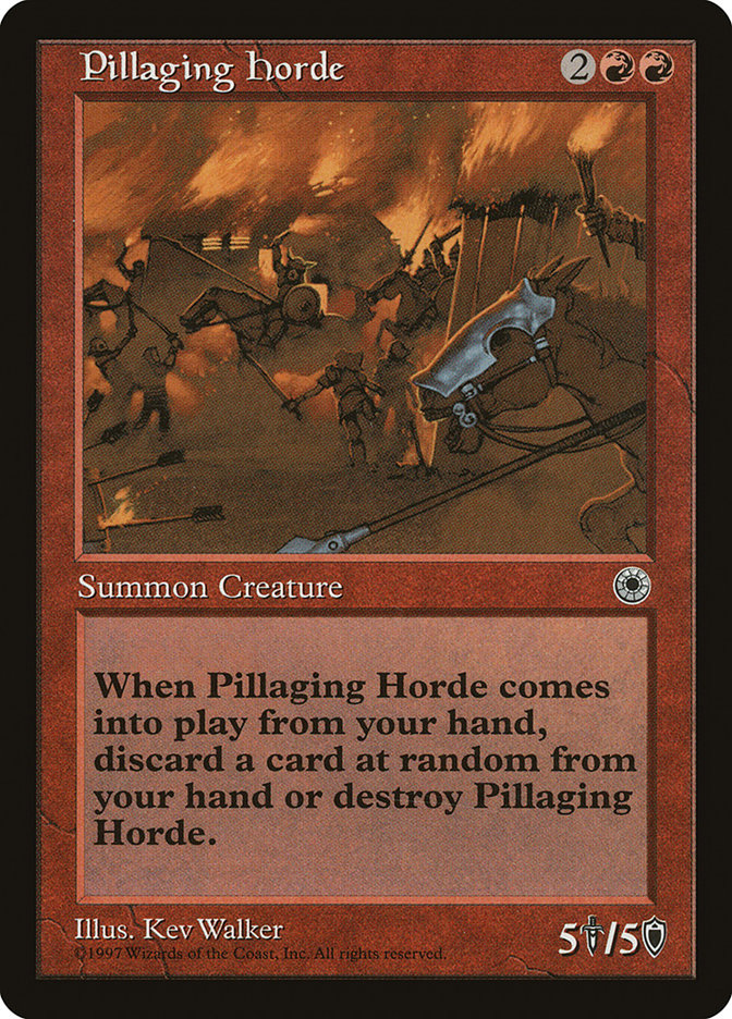 Pillaging Horde [Portal] | Golgari Games