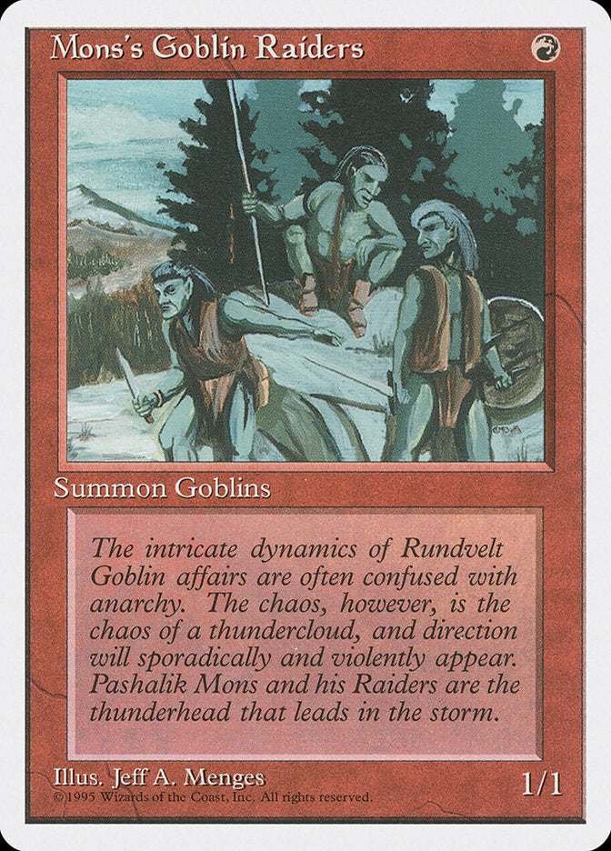 Mons's Goblin Raiders [Fourth Edition] | Local Legends