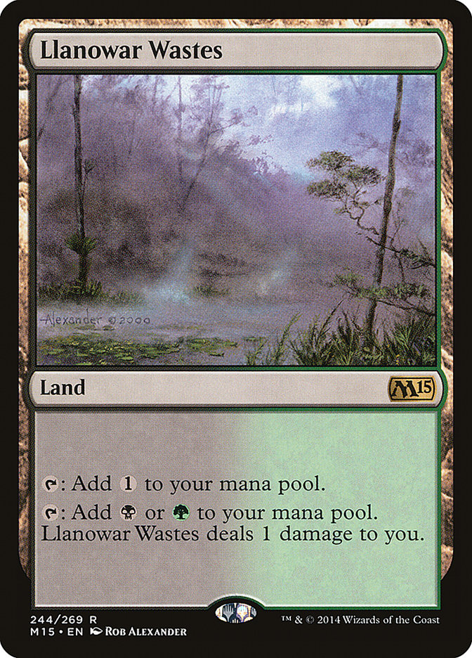 Llanowar Wastes [Magic 2015] | Golgari Games