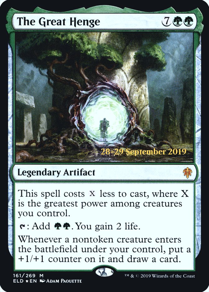 The Great Henge [Throne of Eldraine Prerelease Promos] | Golgari Games