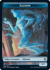 Illusion // Plant Double-sided Token [Zendikar Rising Tokens] | Local Legends