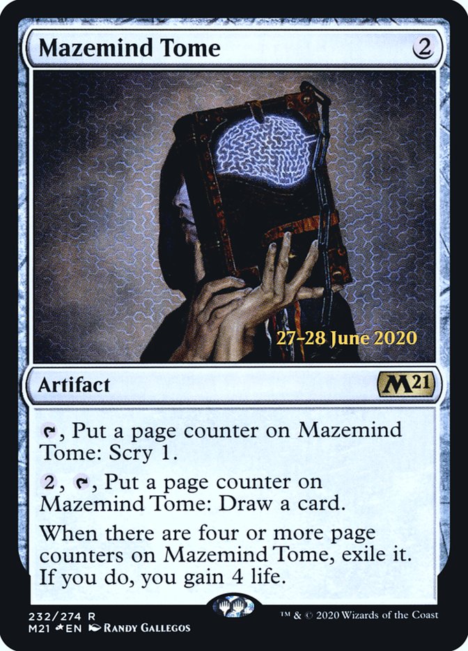 Mazemind Tome [Core Set 2021 Prerelease Promos] | Golgari Games