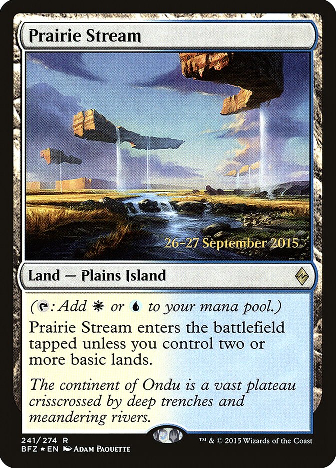 Prairie Stream [Battle for Zendikar Prerelease Promos] | Golgari Games