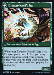 The Dragon-Kami Reborn // Dragon-Kami's Egg [Kamigawa: Neon Dynasty Prerelease Promos] | Golgari Games