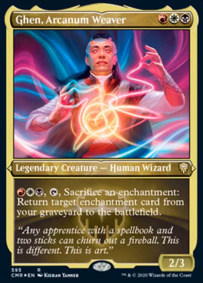 Ghen, Arcanum Weaver (Etched) [Commander Legends] | Local Legends