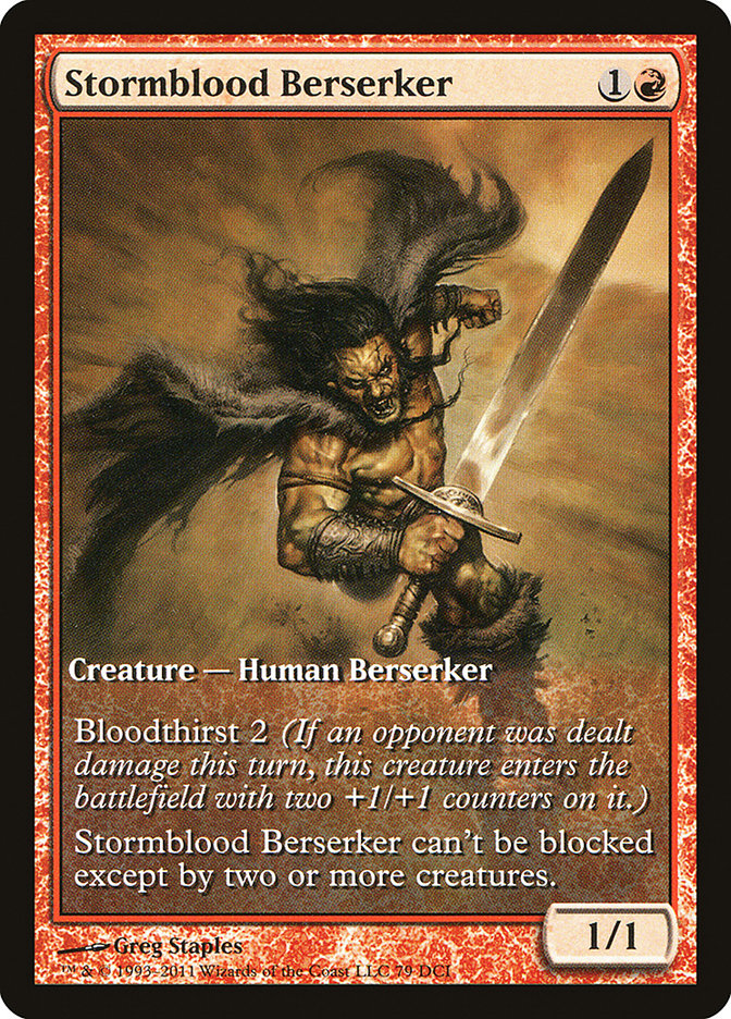 Stormblood Berserker (Extended Art) [Magic 2012 Promos] | Local Legends