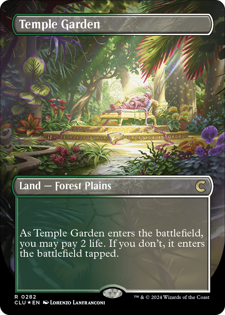 Temple Garden (Borderless) [Ravnica: Clue Edition] | Local Legends