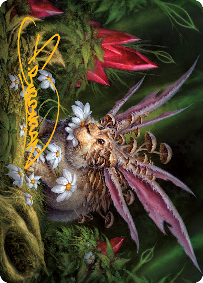 Placid Rottentail Art Card (Gold-Stamped Signature) [March of the Machine Art Series] | Local Legends