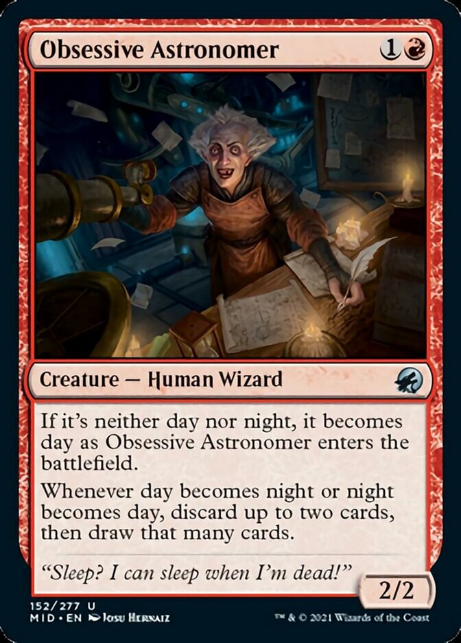 Obsessive Astronomer [Innistrad: Midnight Hunt] | Golgari Games