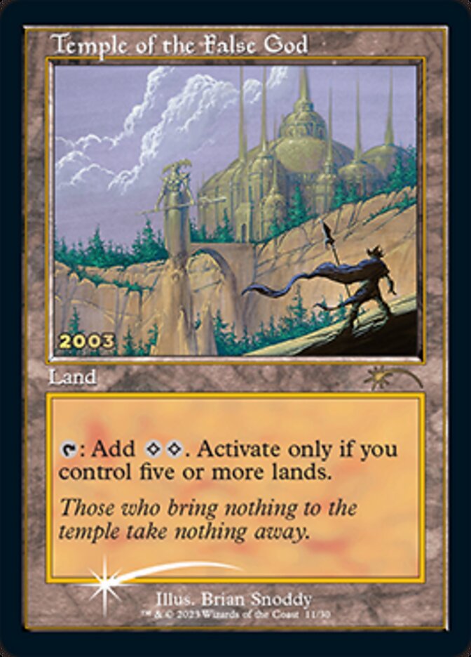 Temple of the False God [30th Anniversary Promos] | Local Legends