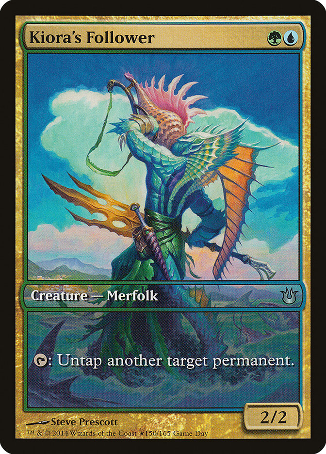 Kiora's Follower (Game Day) [Born of the Gods Promos] | Local Legends