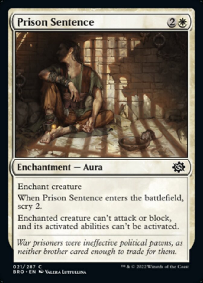 Prison Sentence [The Brothers' War] | Local Legends