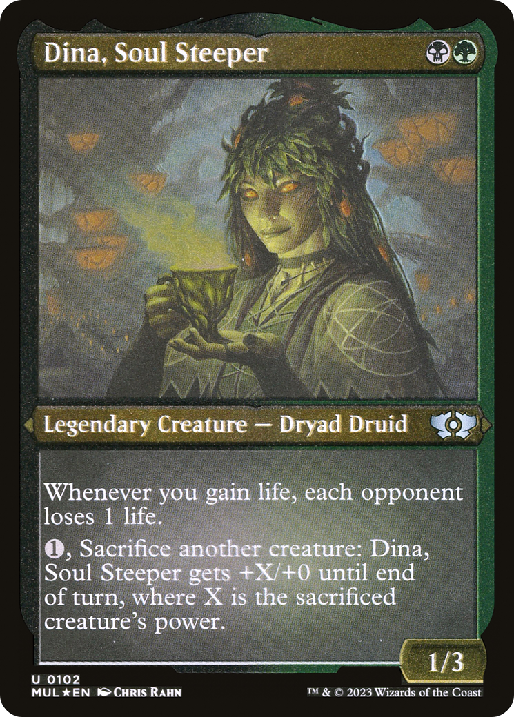 Dina, Soul Steeper (Foil Etched) [Multiverse Legends] | Golgari Games