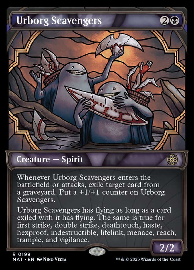 Urborg Scavengers (Showcase Halo Foil) [March of the Machine: The Aftermath] | Golgari Games