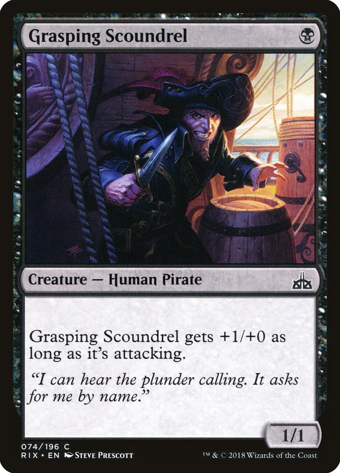 Grasping Scoundrel [Rivals of Ixalan] | Golgari Games