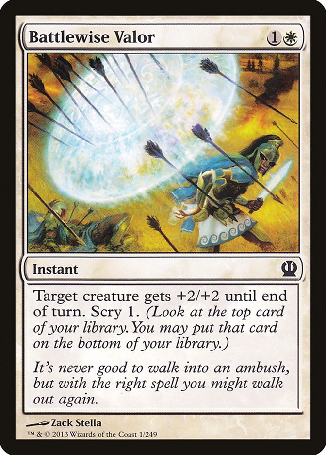 Battlewise Valor [Theros] | Local Legends