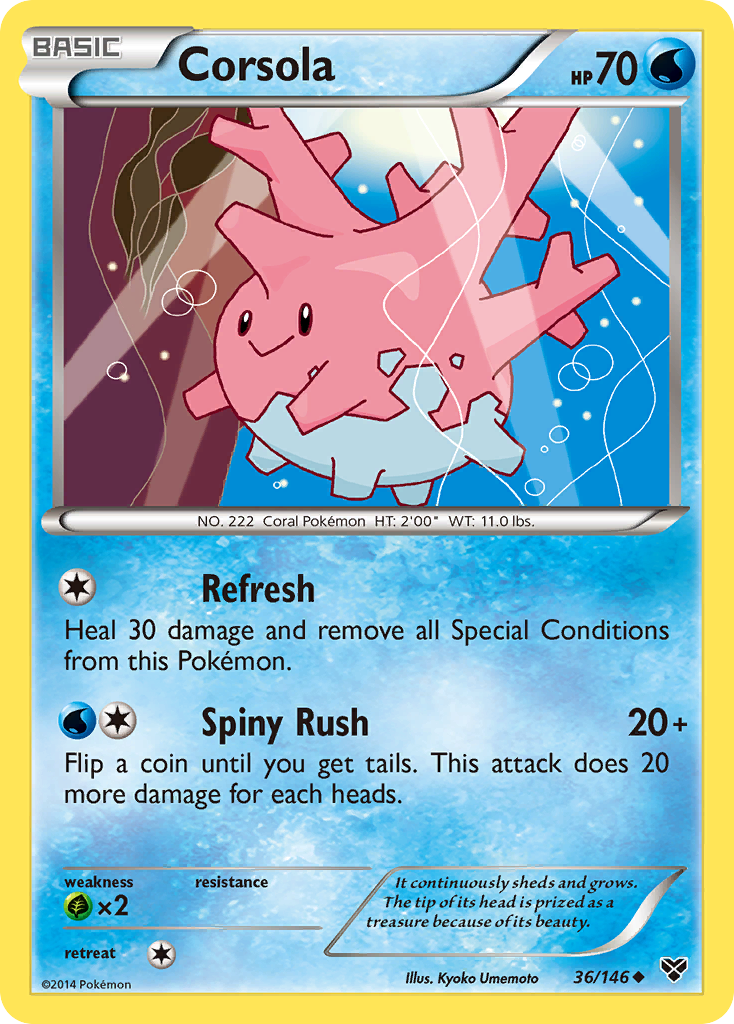 Corsola (36/146) [XY: Base Set] | Golgari Games