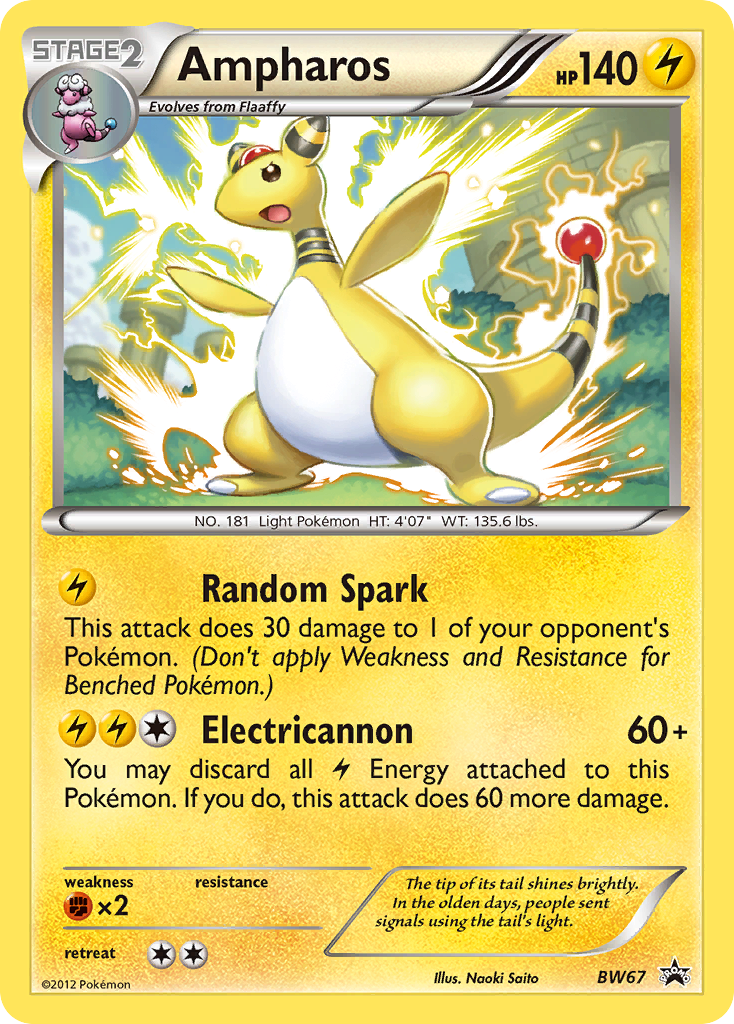 Ampharos (BW67) [Black & White: Black Star Promos] | Golgari Games