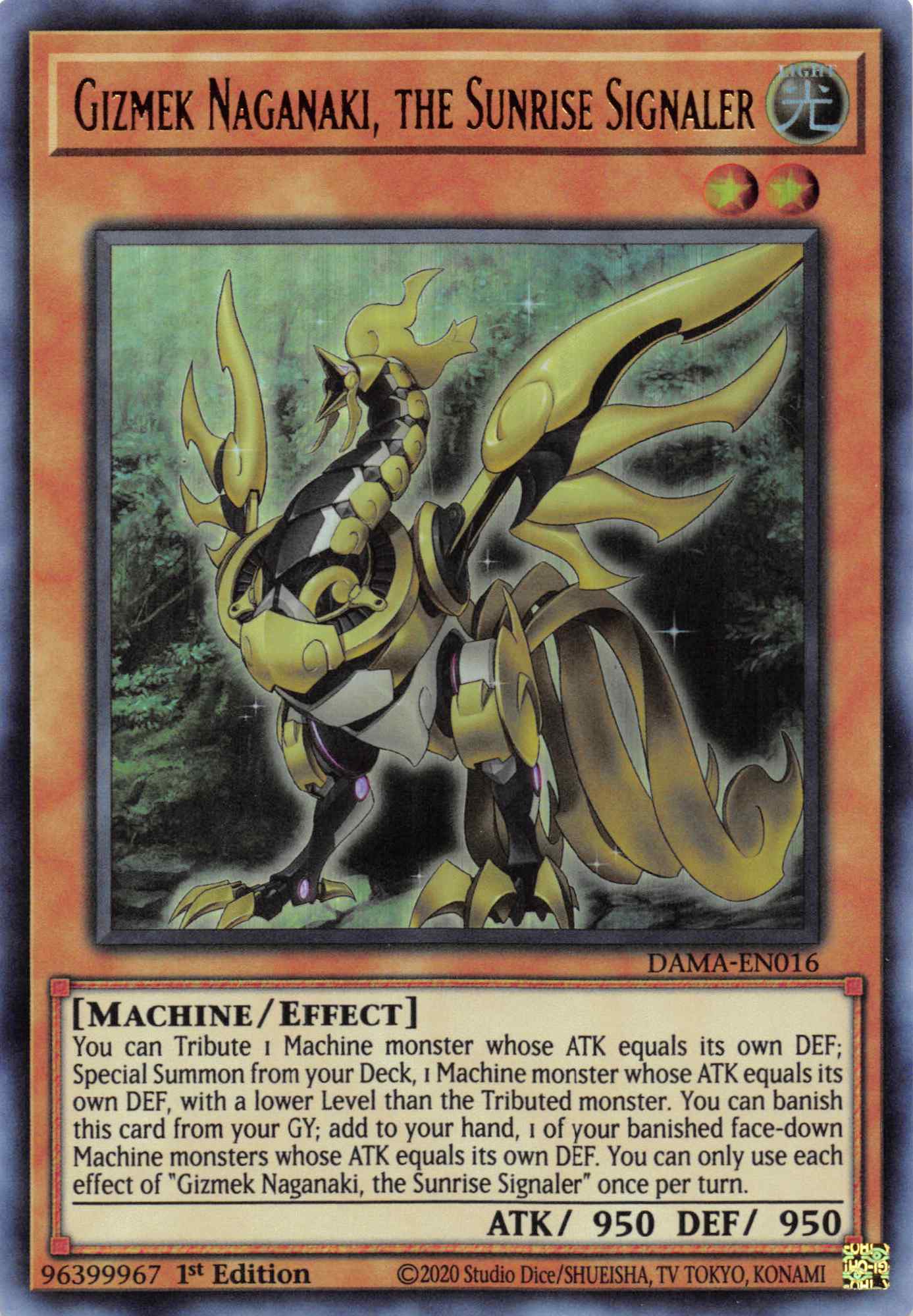 Gizmek Naganaki, the Sunrise Signaler [DAMA-EN016] Ultra Rare | Golgari Games