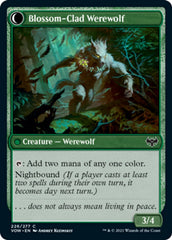 Weaver of Blossoms // Blossom-Clad Werewolf [Innistrad: Crimson Vow] | Golgari Games