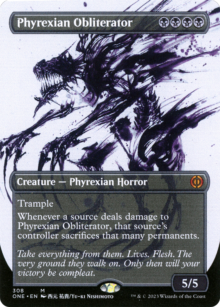 Phyrexian Obliterator (Borderless Ichor) [Phyrexia: All Will Be One] | Golgari Games