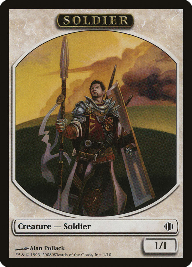 Soldier Token [Shards of Alara Tokens] | Golgari Games