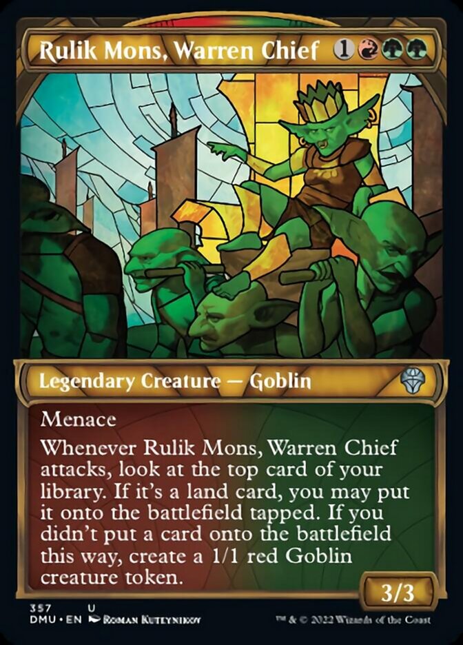 Rulik Mons, Warren Chief (Showcase Textured) [Dominaria United] | Local Legends